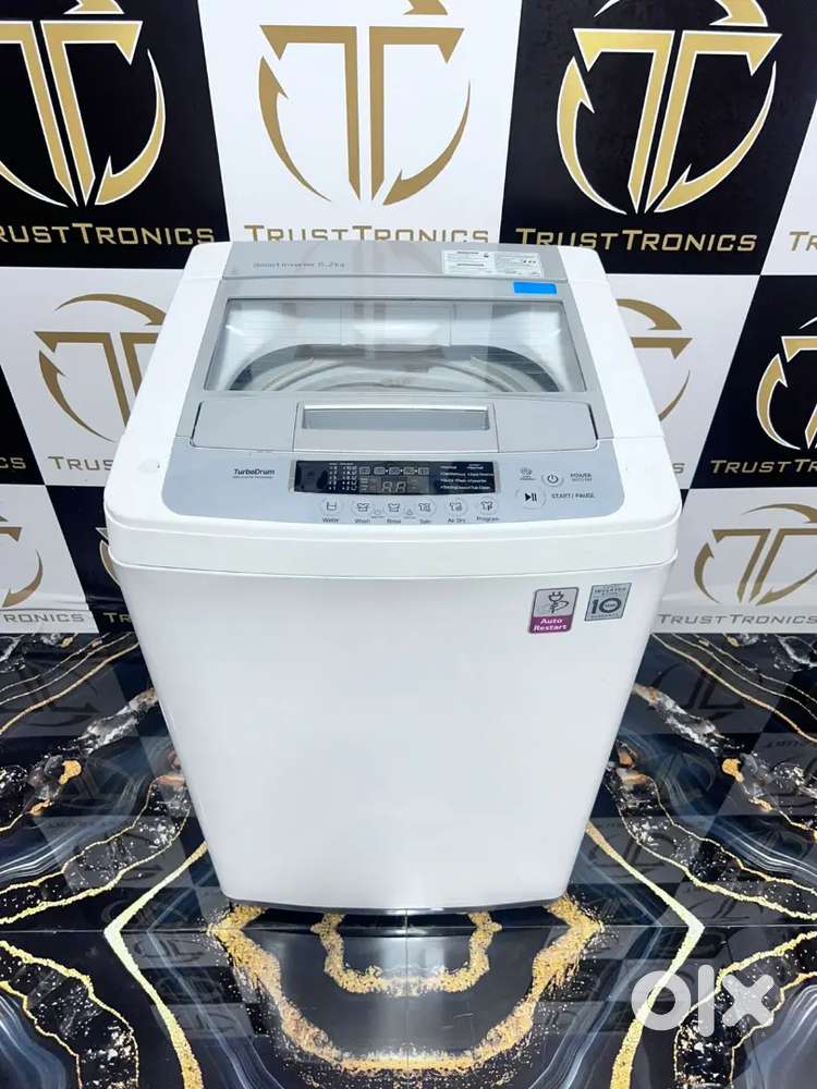 6.2kg white smart inverter LG top load washing machine