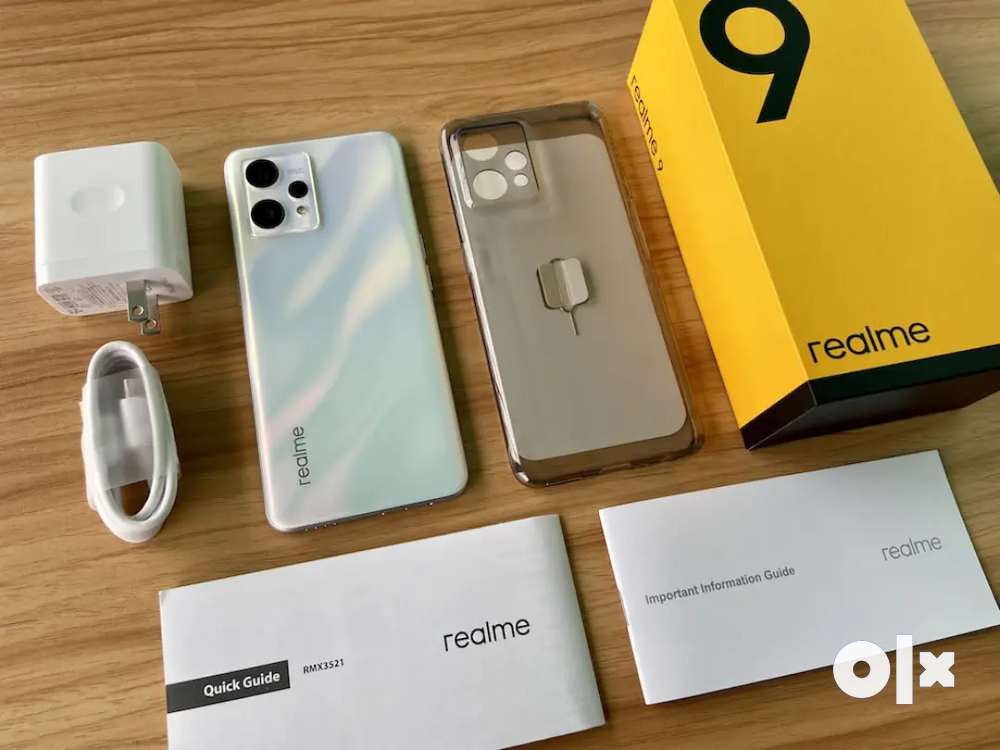 Realme 9 6/128gb available with all accessories and warranty