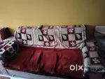 Sofa set for sale with cushion nd bed sheet