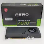 MSI Gaming NVIDIA GeForce RTX 4070 TiSuper 16G AERO 16GB GDRR6X (USED)