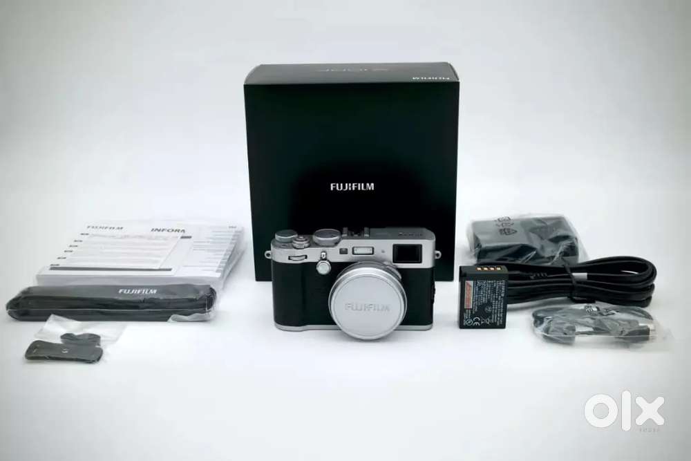 Fuji X100F 24.3 Silver Digital Point-and-Shoot Camera