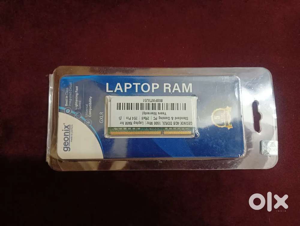 Unused Geonix 4GB DDR3 1600 MHZ Laptop RAM