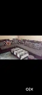 Stylish 8-Seater L-Shaped Sofa Set