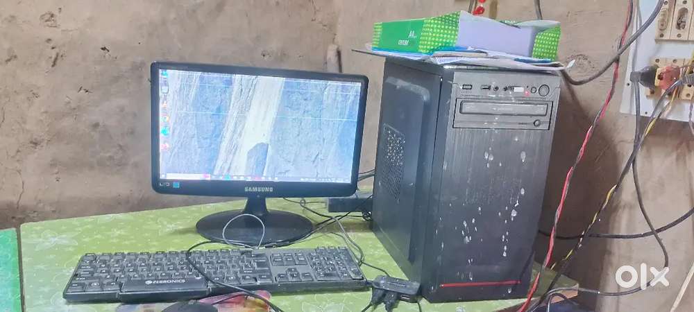 Cpu led moniter kibord  maush  256 gb enternal