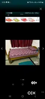 Brand new wakefit cott with 6 inch bed/mattress at just 8K