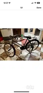 Smooth running ladies bicycle with new tyres and seat