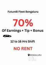 We are hiring uber drivers for banglore