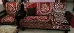 Used sofa set and 2 wooden chairs