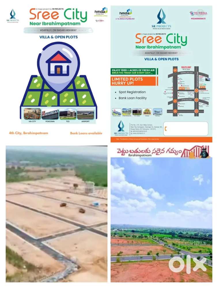 Hmda Tg Rera approved open plots for sale