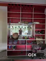 Wooden Rack with mirror