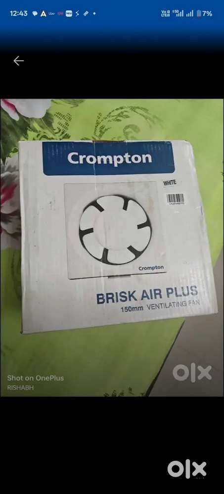 Crompton Brisk Air 150mm Exhaust Fan