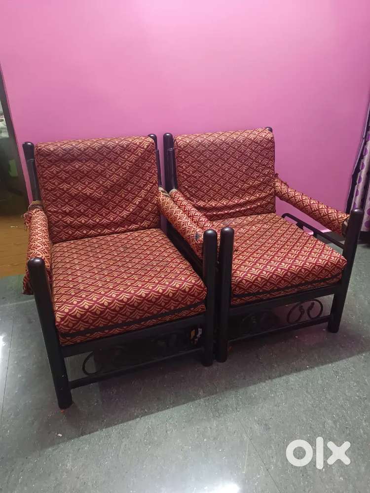 Sofa cum bed and 2 chairs