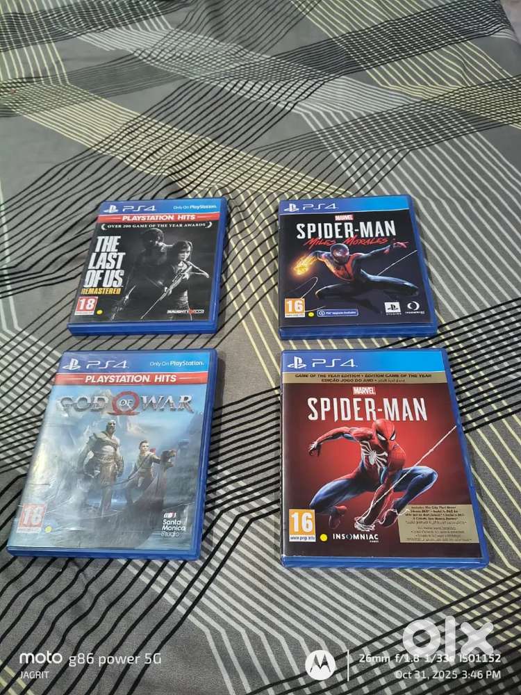 Ps4 games excellent condition for ₹5200