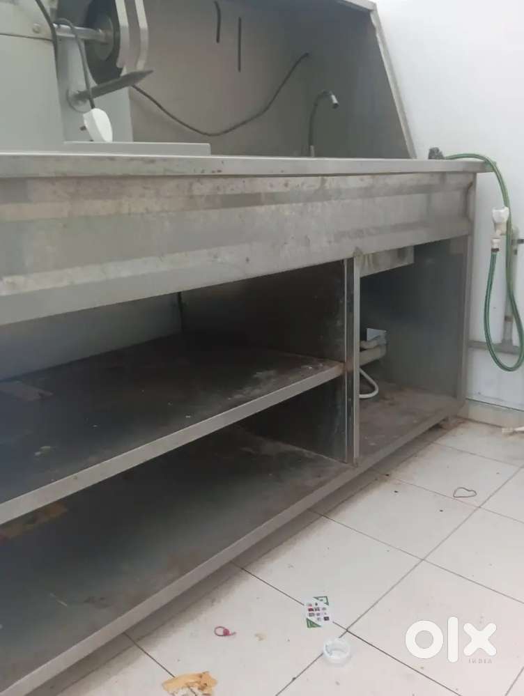 Steel table with sink for sale...