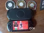 PSP console and games