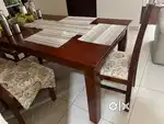 Revised price 6 chair dining chair and table with mat for sale new pc