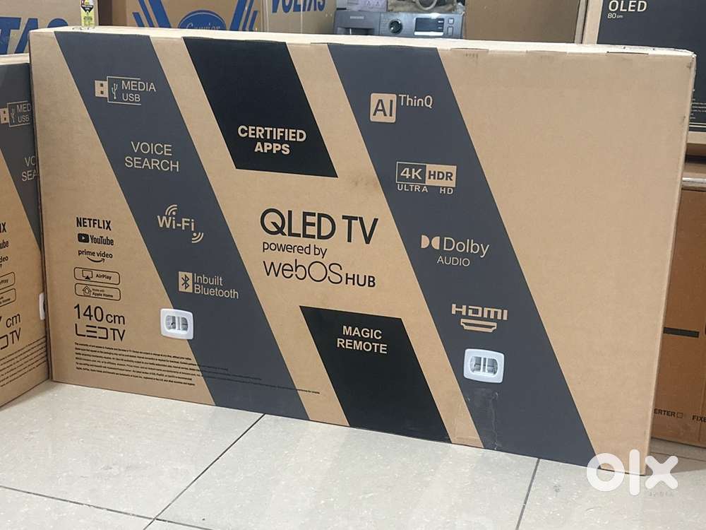 140 cm LG webOS 4K ultra HD AI thinQ QLED TV 2 year warranty onsite