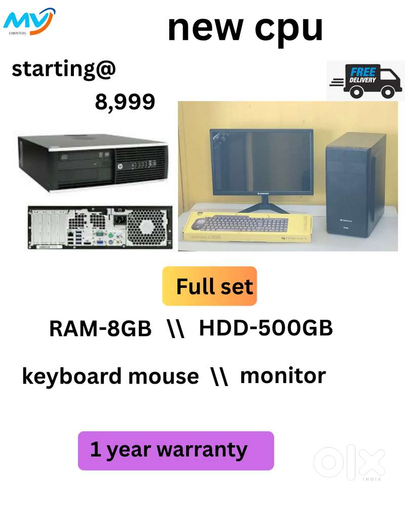 Free Installations  Low Budget Full Set  Branded - I5 Process CPU  Ra