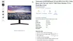 Samsung 24 inch IPS Full HD Monitor with Box