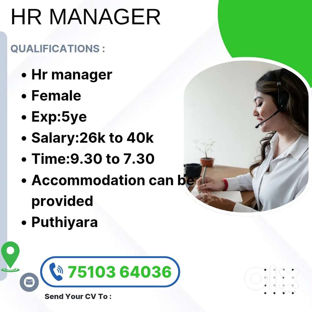 Hiring  Hr Manager.
