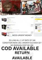 Tokyo Ghoul, Demon Slayer & Death Note Box Set AT HALF(Money Problem)