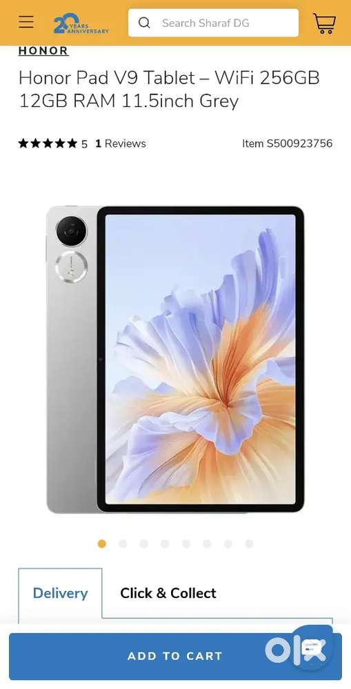 HONOR PAD V9 256/12GB Gameing tablet