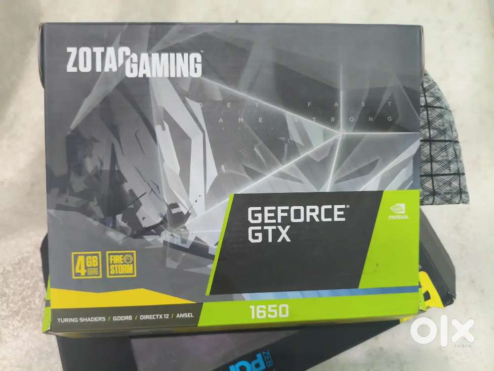 Zotac gaming GTX 1650 with bill and box  one year warrenty remaining