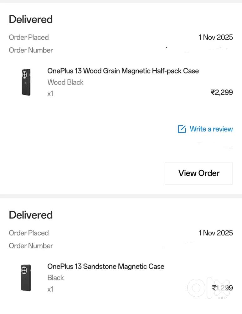 Seal Pack OnePlus 13 Wood Grain Magnetic Half-pack Case