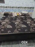 Box double bed with almost new matress