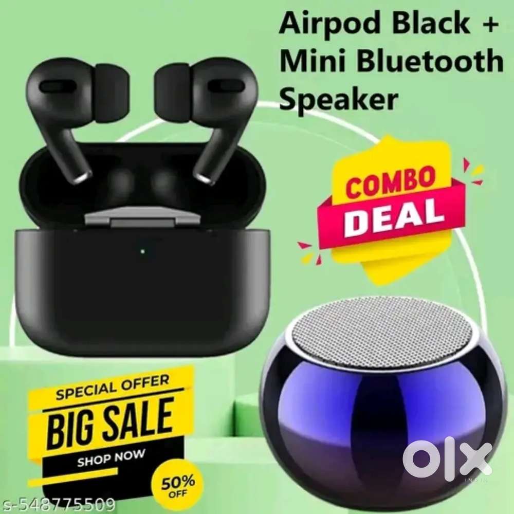 Wireless Earbuds, with Free Mini Speaker Combo