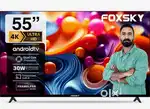 Foxsky 55 inch TV, QLED Ultra HD TV