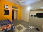 A semi furnished flat at first floor