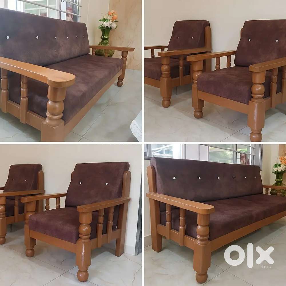Sofa Set Sagwan Wood  Good Condition