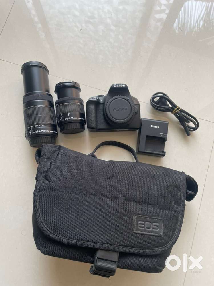 Canon 1500D DSLR with 2 Lenses (18-55mm & 55-250mm)