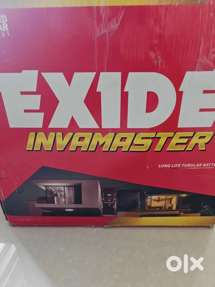 Exide Battery with warranty & Invierter & stand used it 2 months only