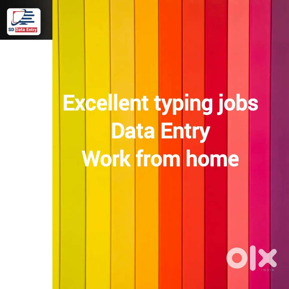 Excellent typing work Data Entry