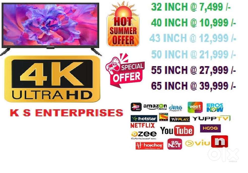 43 INCH SMART LED TV @ 12,999 /-