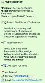 Service technician