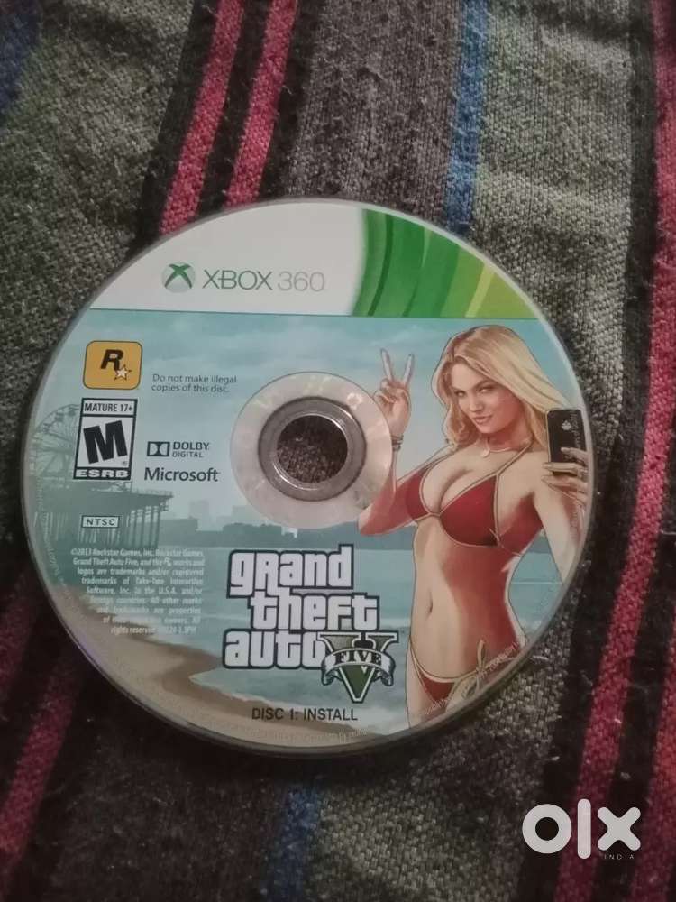 This is CD of xbox 360 GTA 5 brand new condition installation disc