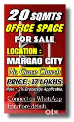 20 SQMTS OFFICE SPACE FOR SALE NR. GRACE CHURCH MARGAO.