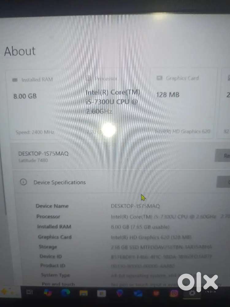 DELL i5 ,8gb ram 256 rom