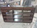 Glass counter table