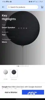 Google Nest mini Smart speaker 1 year use