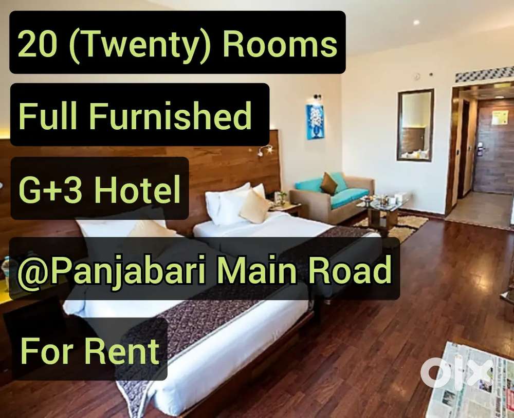 20 Rooms Full Furnished Hotel with Restaurant at Panjabari Main Road