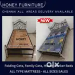 Steel Cot Bed Mattresses, Warranty 3,2,1 year mattress available
