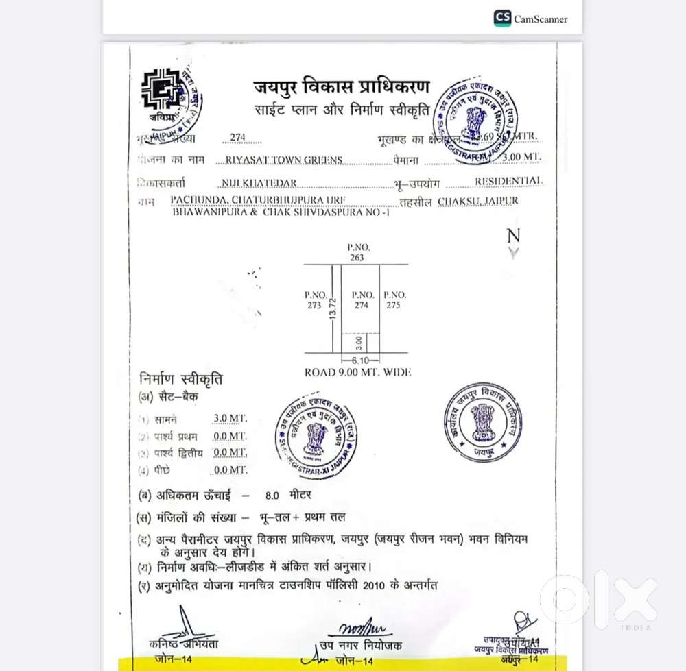 Near shivdaspura jaipur 100.74 वर्गगज(20*45)