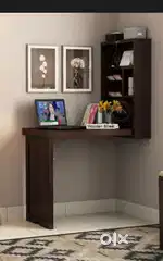 Holger Foldable Wall Mounted Table with Storage from Wooden Street