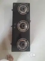 Gas stove 3 burner auto ignation glsstop