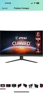 MSI Curved Gaming Monitor 27 inch