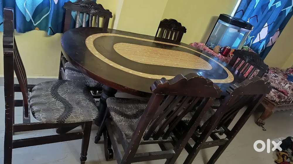 Dining table and teapoy